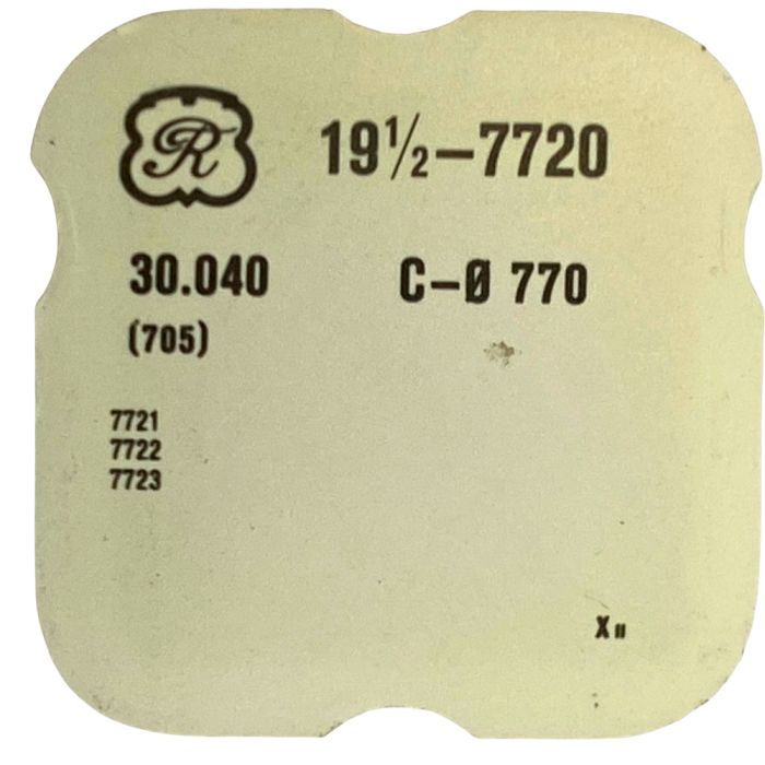 Valjoux 7720 - 705 Roue d'ancre pivotée (à l'unité) - Escape wheel and pinion with straight pivots (per unit)