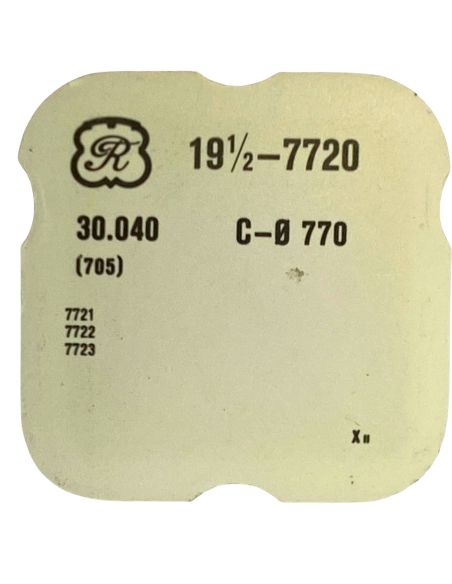 Valjoux 7720 - 705 Roue d'ancre pivotée (à l'unité) - Escape wheel and pinion with straight pivots (per unit)