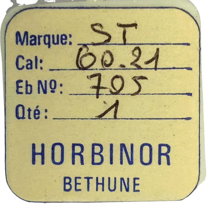 ST 60.21 - 705 Roue d'ancre pivotée (à l'unité) - Escape wheel and pinion with straight pivots (per unit)