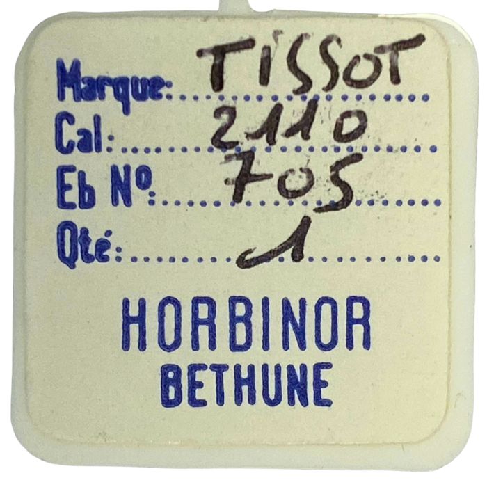 Tissot 2110 - 705 Roue d'ancre pivotée (à l'unité) - Escape wheel and pinion with straight pivots (per unit)