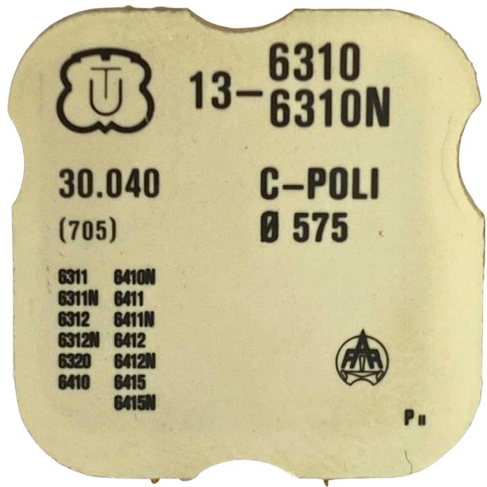 Unitas 6310/6310N - 705 Roue d'ancre pivotée (à l'unité) - Escape wheel and pinion with straight pivots (per unit)