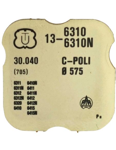 Unitas 6310/6310N - 705 Roue d'ancre pivotée (à l'unité) - Escape wheel and pinion with straight pivots (per unit)