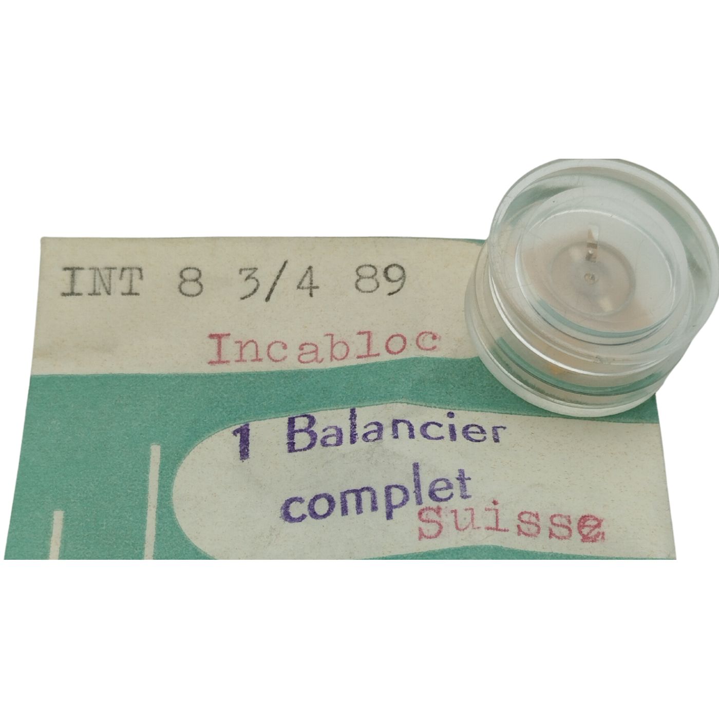 Balancier Complet AS 984 721 Régulé – Pièce Horlogerie A. Schild, Neuf