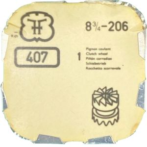 FHF 206 - 407 Pignon coulant (à l'unité) - Clutch wheel (per unit)