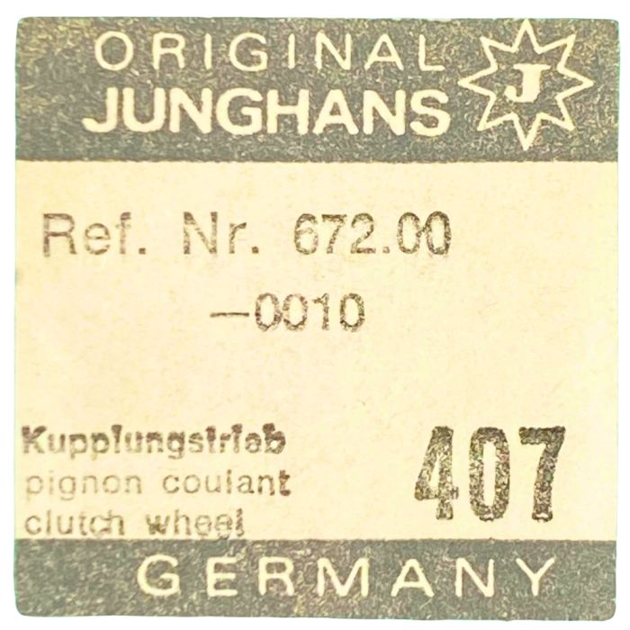 Junghans 672 - 407 Pignon coulant (à l'unité) - Clutch wheel (per unit)