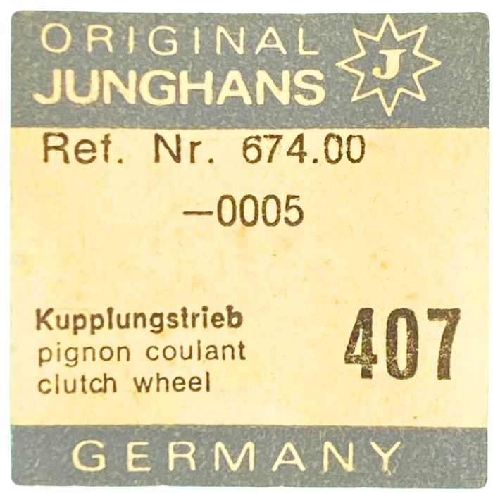 Junghans 674 - 407 Pignon coulant (à l'unité) - Clutch wheel (per unit)