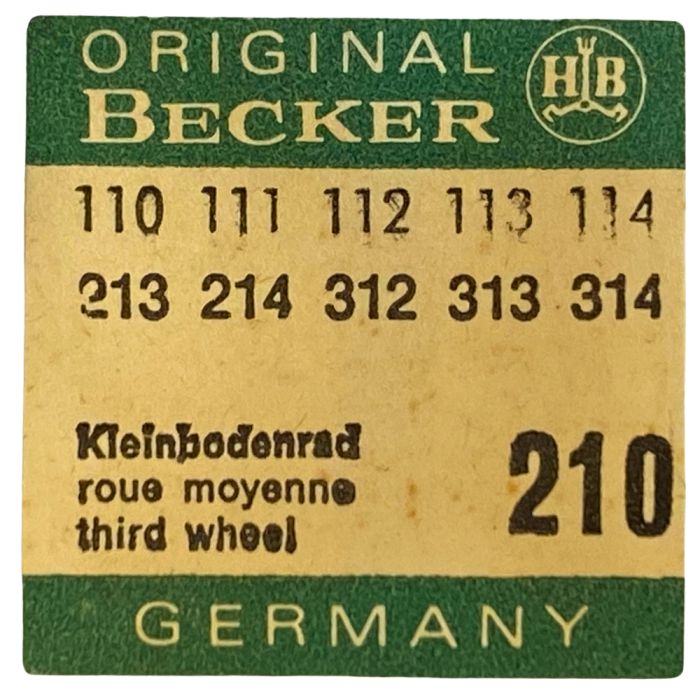 Becker 110 - 210 Roue moyenne (à l'unité) - Third wheel and pinion (per unit)