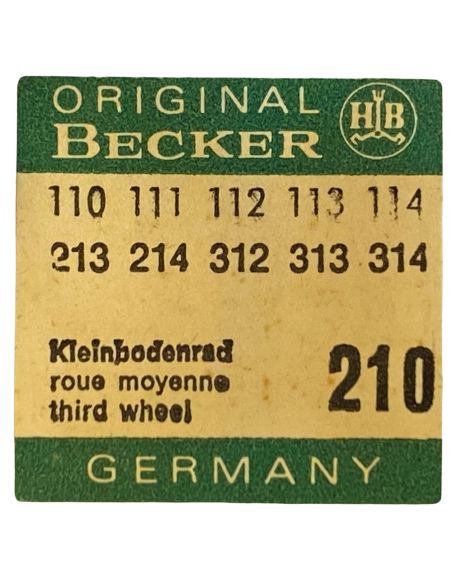 Becker 110 - 210 Roue moyenne (à l'unité) - Third wheel and pinion (per unit)