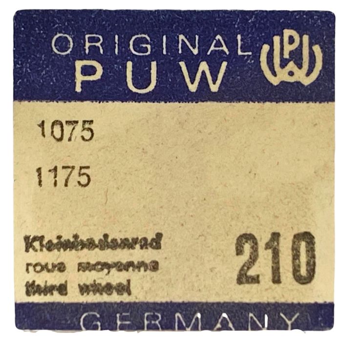 PUW 1075 - 210 Roue moyenne (à l'unité) - Third wheel and pinion (per unit)