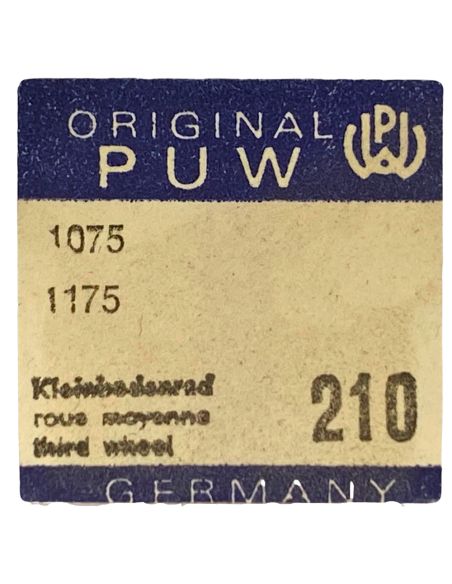 PUW 1075 - 210 Roue moyenne (à l'unité) - Third wheel and pinion (per unit)