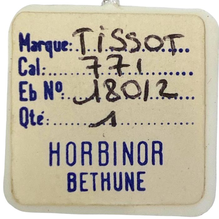 Tissot 771 - 180/2 barillet avec arbre et ressort de freinage (à l'unité) - Barrel with arbor and brake spring (per unit)