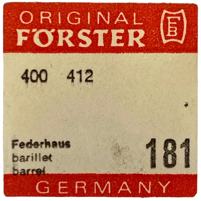 Förster 400 - 181 barillet pour bonde percée (à l'unité) - Barrel for drilled core (per unit)