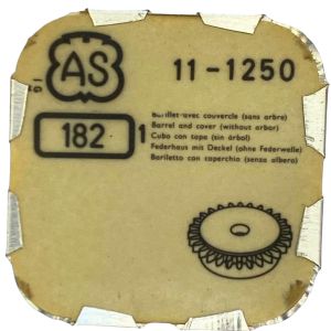 AS 1250 - 182 barillet avec couvercle (sans arbre) (à l'unité) - Barrel and cover (without arbor) (per unit)