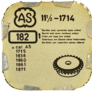 AS 1714 - 182 barillet avec couvercle (sans arbre) (à l'unité) - Barrel and cover (without arbor) (per unit)