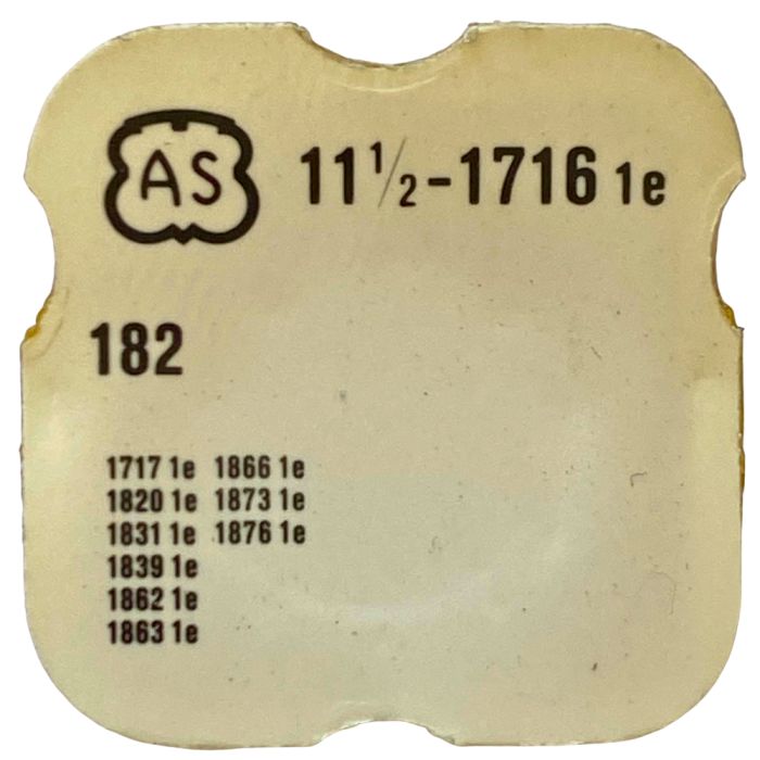 AS 1716 - 182 barillet avec couvercle (sans arbre) (à l'unité) - Barrel and cover (without arbor) (per unit)