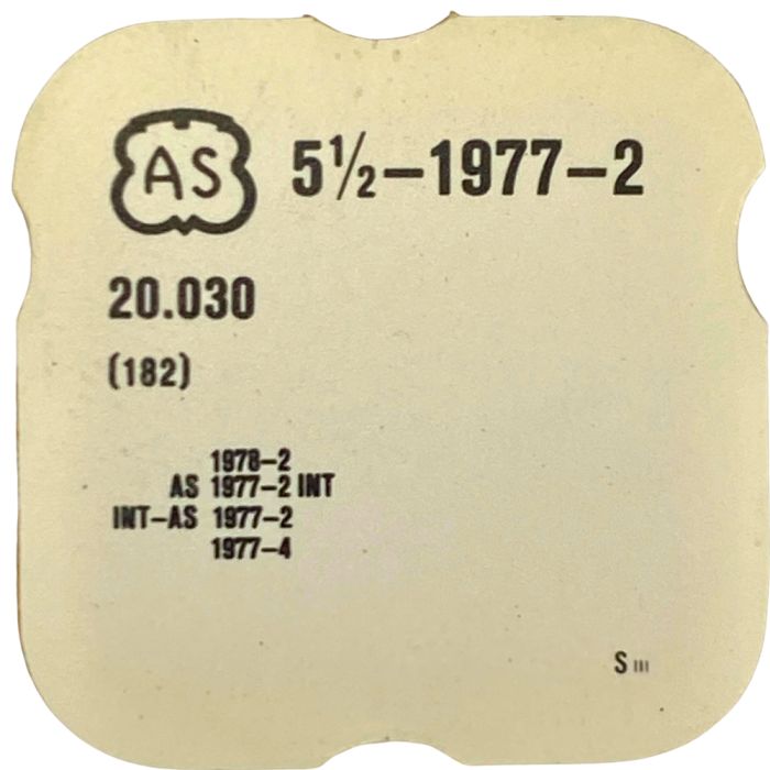 AS 1977 - 182 barillet avec couvercle (sans arbre) (à l'unité) - Barrel and cover (without arbor) (per unit)