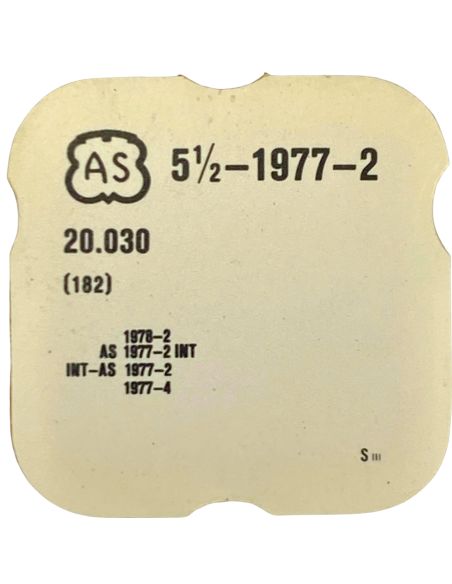 AS 1977 - 182 barillet avec couvercle (sans arbre) (à l'unité) - Barrel and cover (without arbor) (per unit)