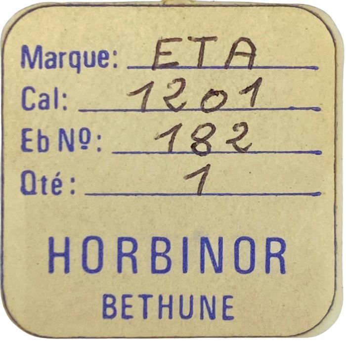 ETA 1201 - 182 barillet avec couvercle (sans arbre) (à l'unité) - Barrel and cover (without arbor) (per unit)