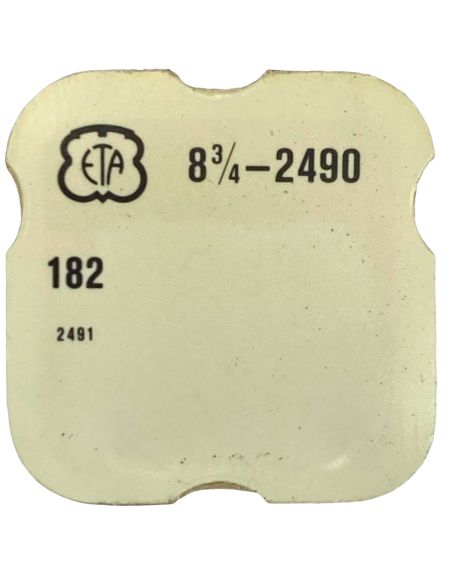 ETA 2490 - 182 barillet avec couvercle (sans arbre) (à l'unité) - Barrel and cover (without arbor) (per unit)