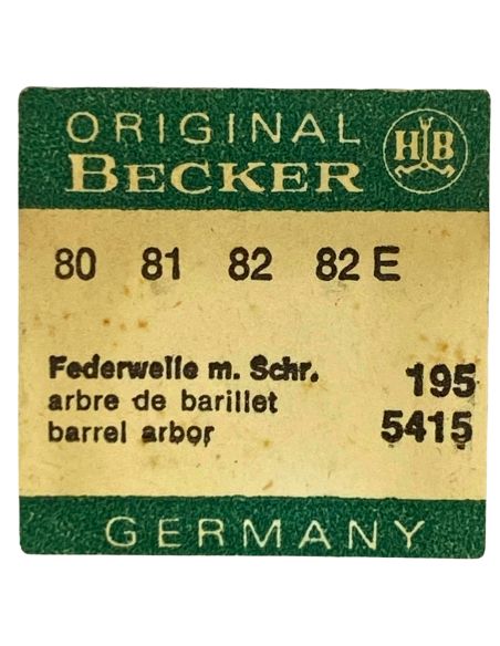 Becker 80 - 195 Arbre de barillet - Barrel arbor