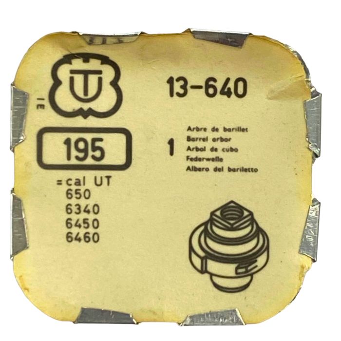 Unitas 640 - 195 Arbre de barillet - Barrel arbor