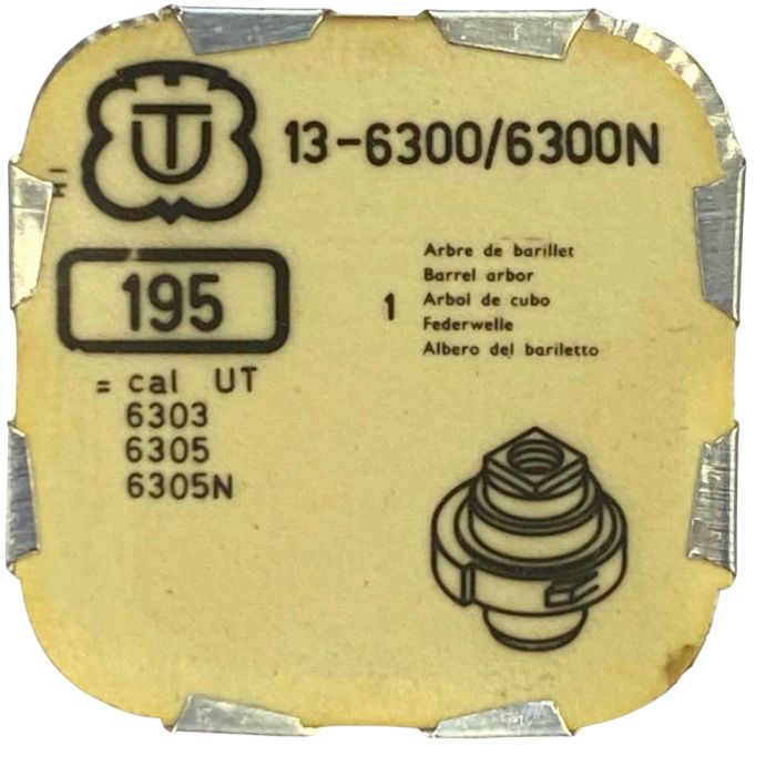 Unitas 6300/6300N - 195 Arbre de barillet - Barrel arbor