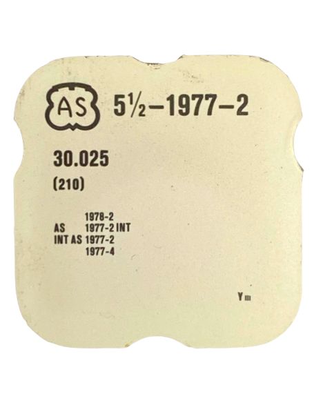 AS 1977.2 - 210 Roue moyenne (à l'unité) - Third wheel and pinion (per unit)