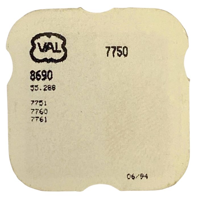 Valjoux 7750 - 224 Roue de seconde long pivot - Fourth wheel and pinion with second hand bit