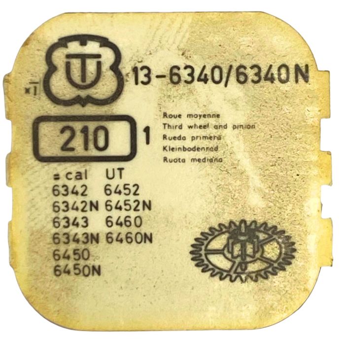 Unitas 6340/6340N - 210 Roue moyenne (à l'unité) - Third wheel and pinion (per unit)