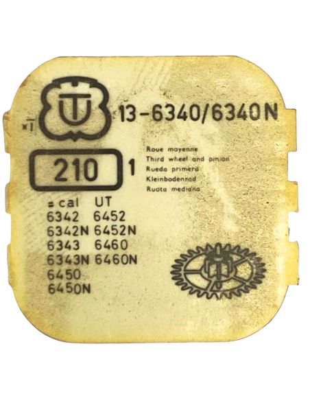 Unitas 6340/6340N - 210 Roue moyenne (à l'unité) - Third wheel and pinion (per unit)