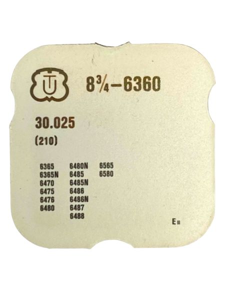 Unitas 6360 - 210 Roue moyenne (à l'unité) - Third wheel and pinion (per unit)