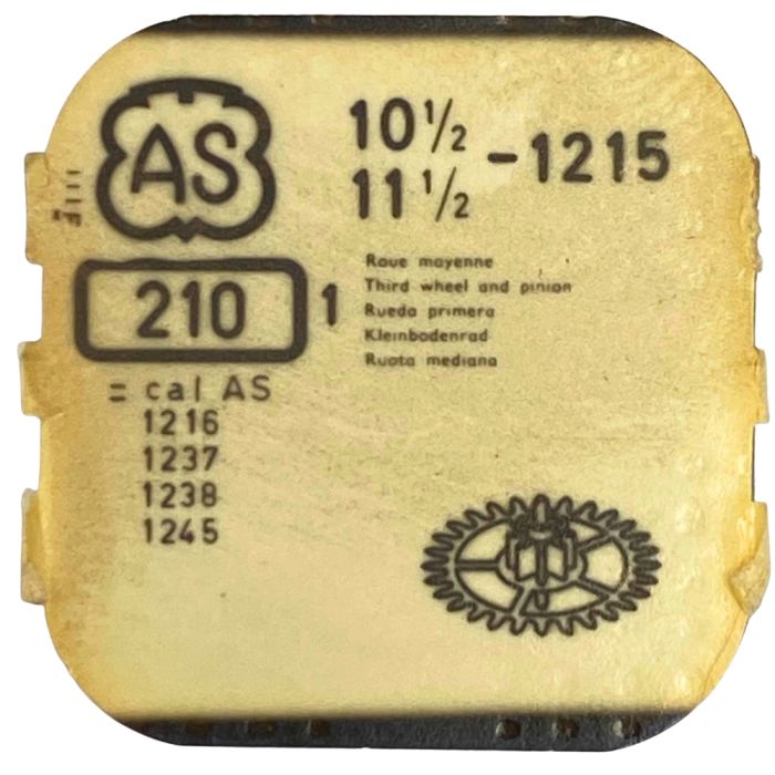 AS 1215 - 210 Roue moyenne (à l'unité) - Third wheel and pinion (per unit)