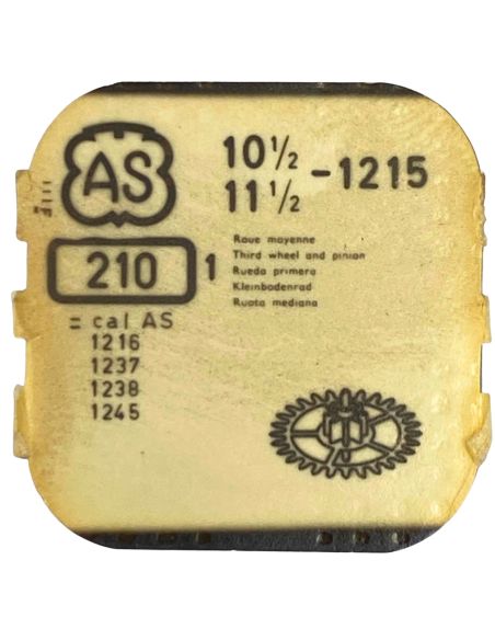 AS 1215 - 210 Roue moyenne (à l'unité) - Third wheel and pinion (per unit)