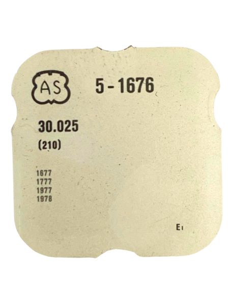 AS 1676 - 210 Roue moyenne (à l'unité) - Third wheel and pinion (per unit)