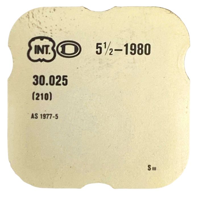 INT 1980 - 210 Roue moyenne (à l'unité) - Third wheel and pinion (per unit)