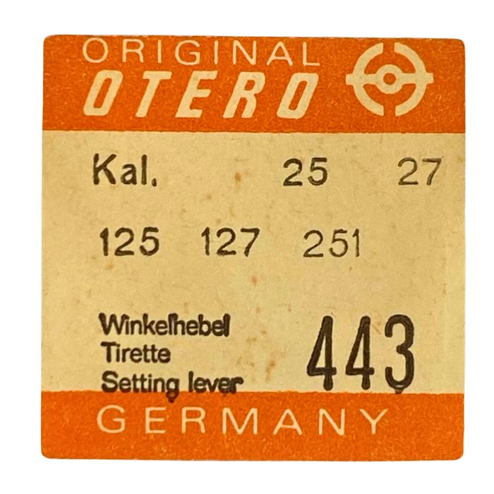 Otero 25 - 443 Tirette (à l'unité) - Setting lever (detent) (per unit)