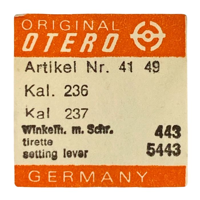 Otero 236 - 443 Tirette (à l'unité) - Setting lever (detent) (per unit)