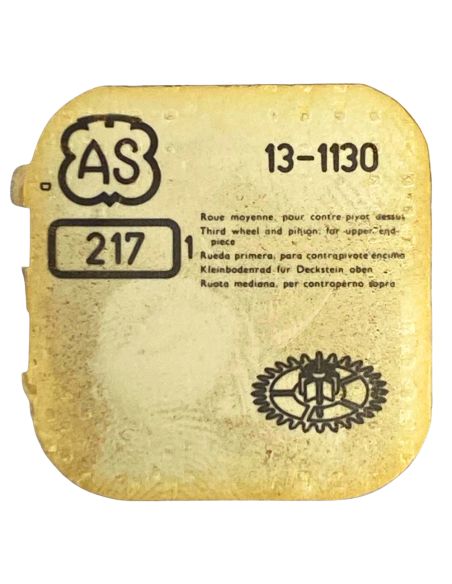 AS 1130 - 217 Roue moyenne pour contre-pivot dessus (à l'unité) - Third wheel and pinion for upper end-piece (per unit)