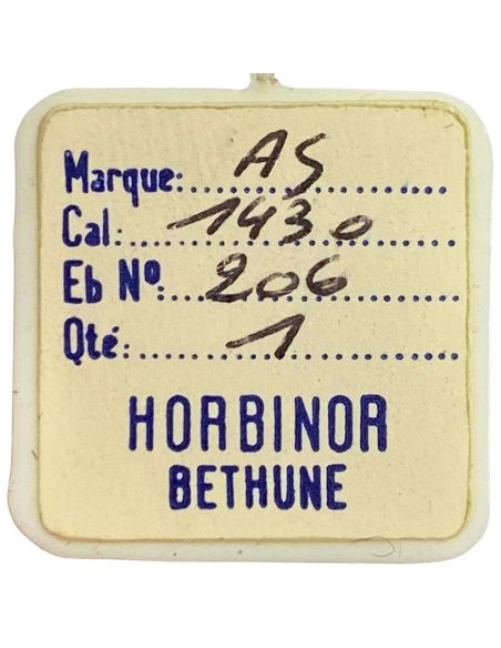 AS 1430 - 206 Roue de centre percée sans chaussée (à l'unité) - Center wheel and pinion drilled without cannon pinion (per unit)