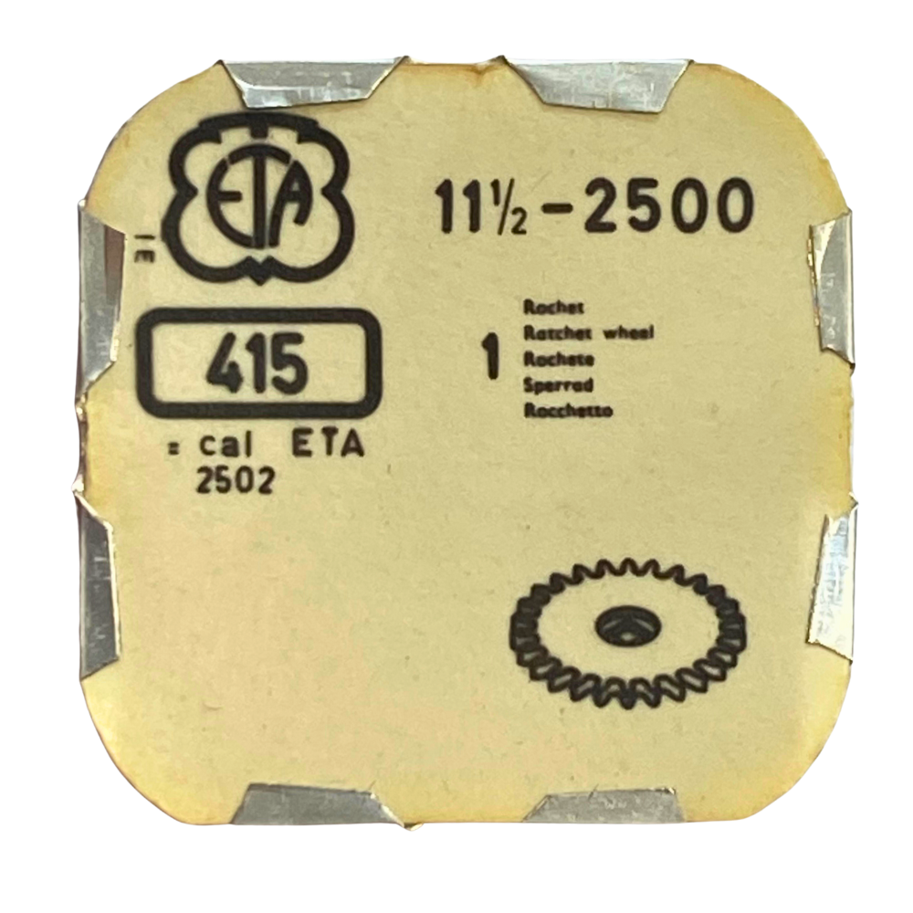 Rochet De Montre UNITAS 6300 – Pièce Horlogère Suisse, Acier Inox, Neuf Sans étiquette