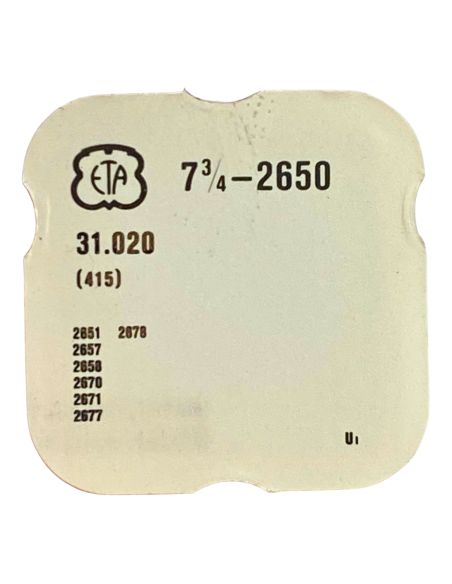 ETA 2650 - 415 Rochet (à l'unité) - Ratchet wheel (per unit)
