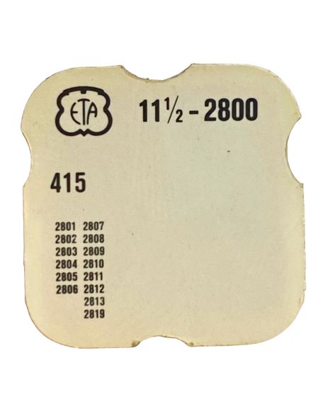 ETA 2800 - 415 Rochet (à l'unité) - Ratchet wheel (per unit)