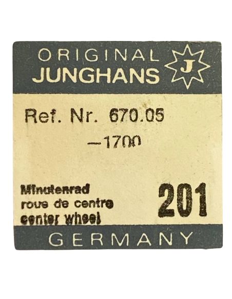 Junghans 670.05 - 201 Roue de centre sans chaussée (à l'unité) - Center wheel and pinion without cannon pinion (per unit)