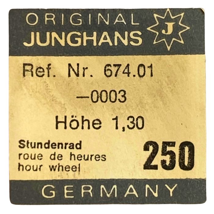 Junghans 674 - 250 Roue des heures (à l'unité) - Hour wheel (per unit)