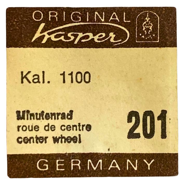 Kasper 1100 - 201 Roue de centre sans chaussée (à l'unité) - Center wheel and pinion without cannon pinion (per unit)