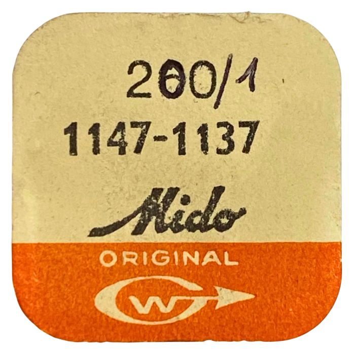 Mido 1147.1137 - 200/1 Roue de centre avec chaussée (placée hors du centre) (à l'unité) - Center wheel and pinion with cannon pi