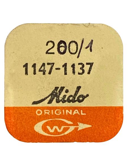 Mido 1147.1137 - 200/1 Roue de centre avec chaussée (placée hors du centre) (à l'unité) - Center wheel and pinion with cannon pi