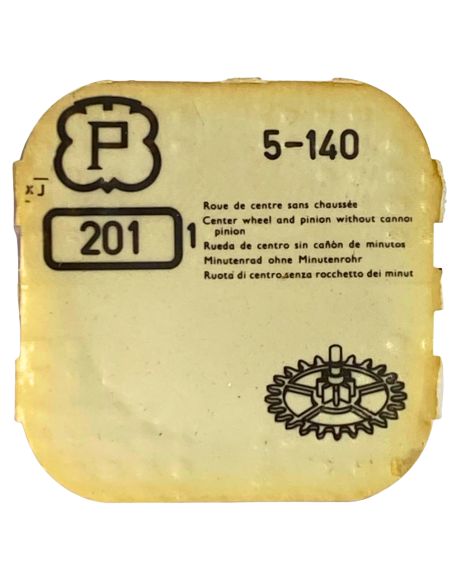 Peseux 140 - 201 Roue de centre sans chaussée (à l'unité) - Center wheel and pinion without cannon pinion (per unit)
