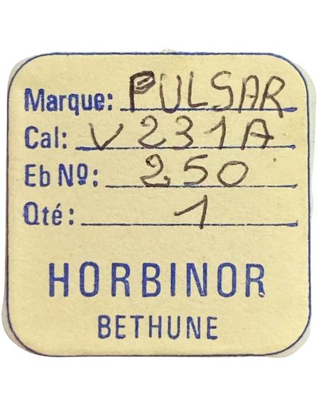 Pulsar V231A - 250 Roue des heures (à l'unité) - Hour wheel (per unit)
