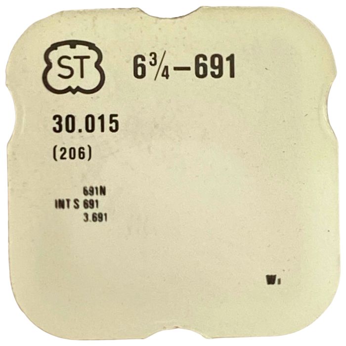 ST 691 - 206 Roue de centre percée sans chaussée (à l'unité) - Center wheel and pinion drilled without cannon pinion (per unit)